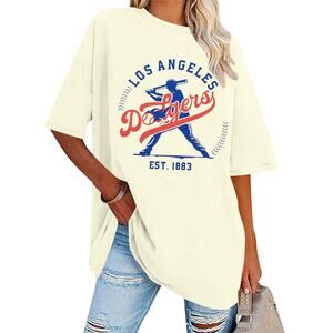 Baseball Fan Shirt Womens Oversized Game Day Tee